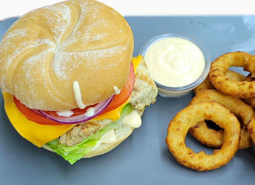 Picture of delicious grilled chicken sandwiches